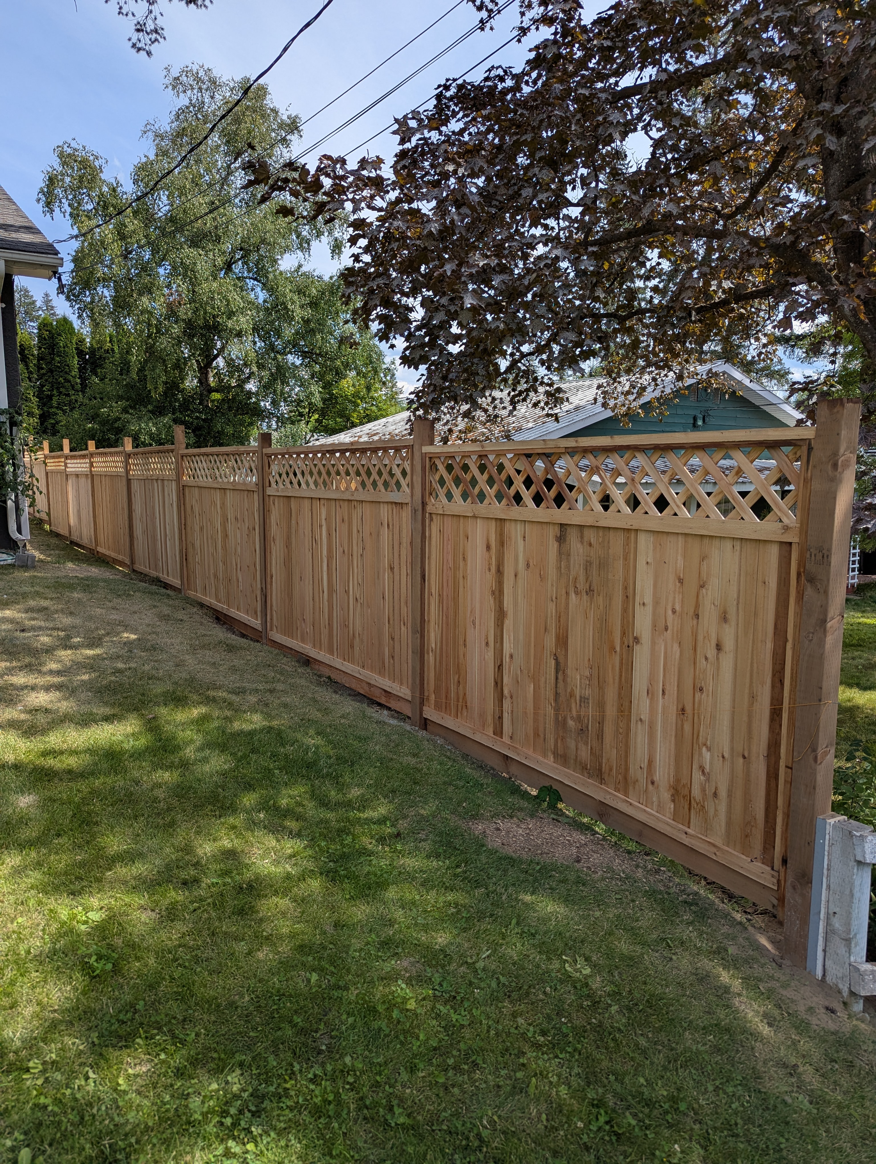 Fence building and painting in Quesnel BC